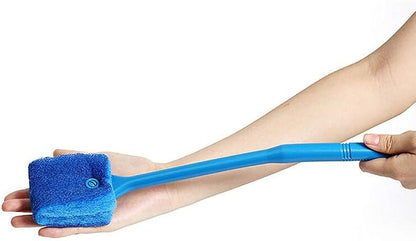 2 Pieces Aquarium Cleaning Brush Fish Tank Cleaning Brush Double-Sided Sponge - Image 5