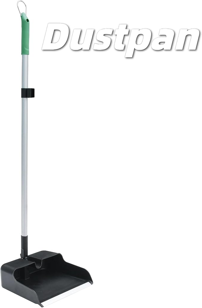 35 Inch 15-Tine Leaf Rake and Dustpan Set, Handle Yard Tool - Image 3