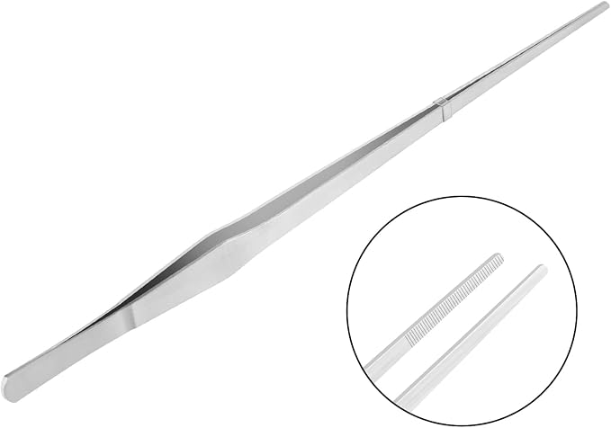 Vaincre 2PCS Long Tweezers, 15 inch Curved Aquascaping Tools, Stainless Steel - Image 4