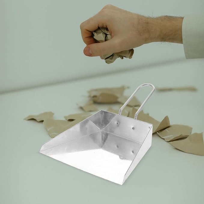 Amosfun Stainless Steel Handheld Dustpan Heavy Duty Mini Dust Pan - Image 5