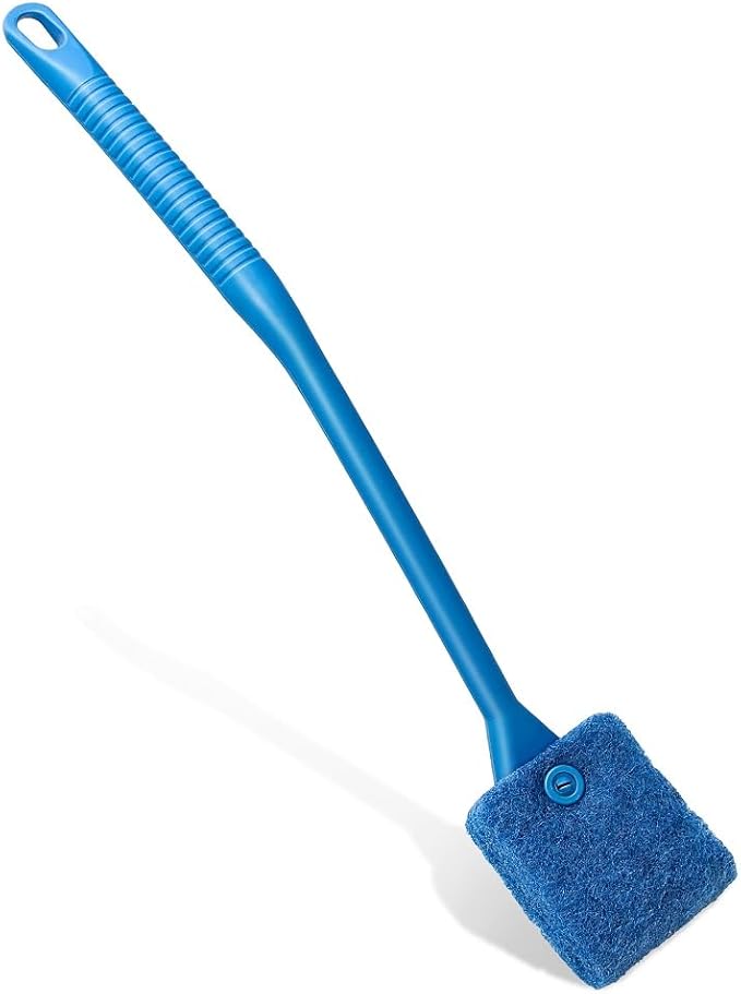 Fish Tank Cleaner with Five Sided Sponge Brush and Long Handle Aquarium by Unknown