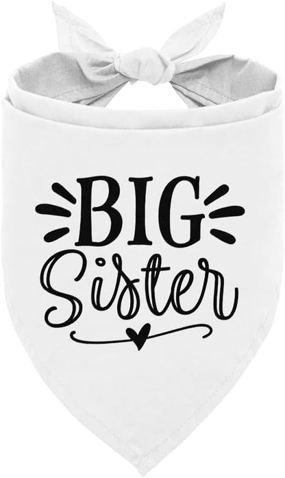 Big Sister Dog Bandana, Pet Bandana by ZPPRJF
