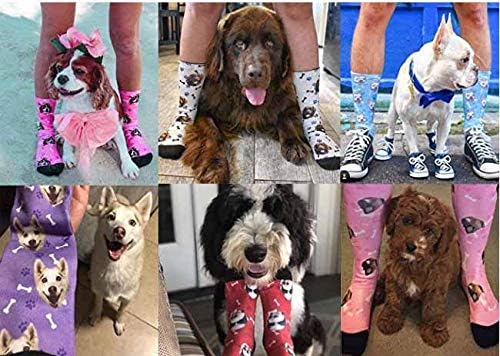 Custom Face Socks, Personalized Dog Lover Pet Photo Picture on Socks Unisex - Image 6
