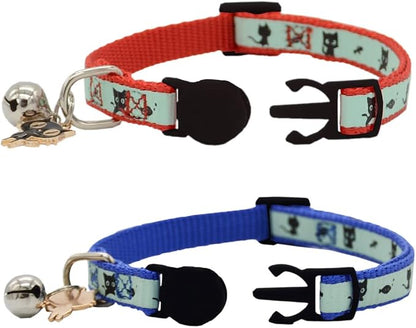 2 Pack Glow in The Dark Cat Collar - Image 2
