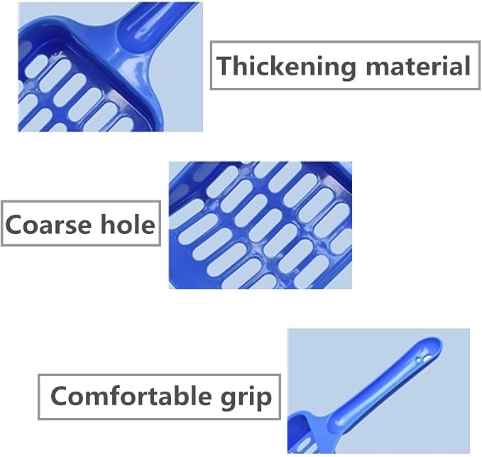 Plastic Cat Litter Scoop Long Handle Cat Litter Scoop Pet Sand Cleaning Scoop - Image 3