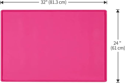 Dog Food Mat, Silicone Waterproof Food Tray, Non Slip Pet Bowl Mats Placemat - Image 5
