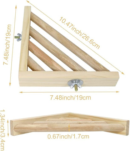 Litewoo Bird Perch Corner Platform Stand Shelf - Image 2