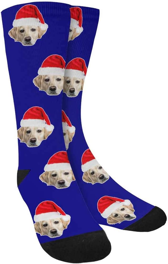 Custom Face Socks, Personalized Dog Lover Pet Photo Picture on Socks Unisex by Enjoy-yjl
