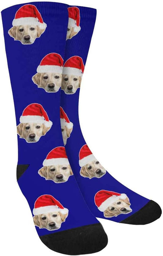Custom Face Socks, Personalized Dog Lover Pet Photo Picture on Socks Unisex by Enjoy-yjl
