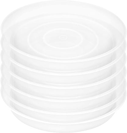 6 Pack Plant Saucer Tray, 4 5 6 8 10 12 13 15 17 19 inch Plant Saucers by Bleuhome