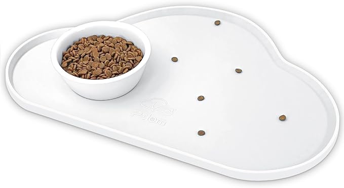 Ptlom Pet Placemat for Dogs and Cats, Non-Slip Waterproof Dog Feeding Mats by PTLOM