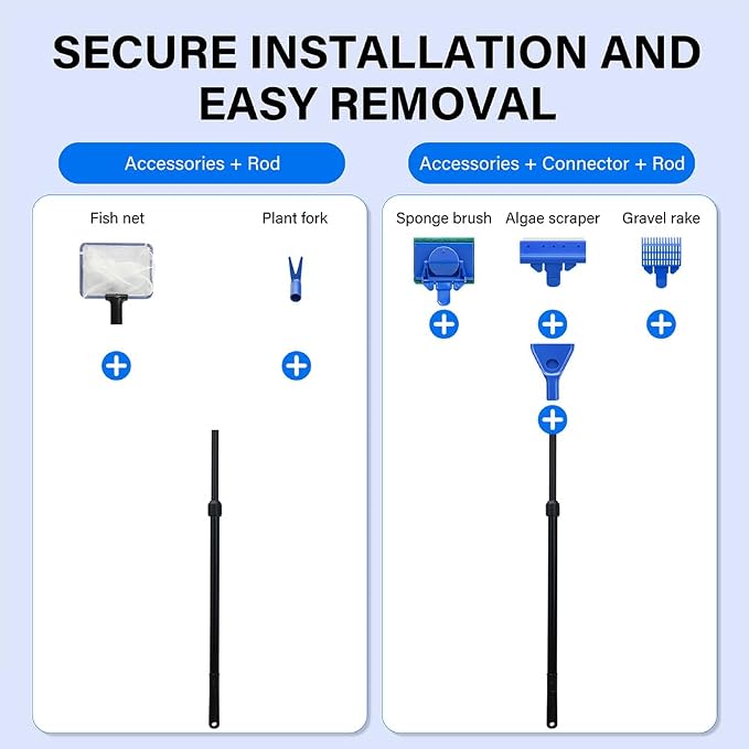 5 in 1 Fish Tank Cleaner Kit Aquarium Cleaning Tools - Image 5