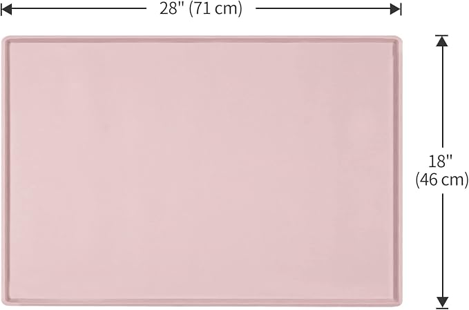 Dog Food Mat, Silicone Waterproof Food Tray, Non Slip Pet Bowl Mats Placemat - Image 5