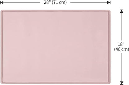 Dog Food Mat, Silicone Waterproof Food Tray, Non Slip Pet Bowl Mats Placemat - Image 5