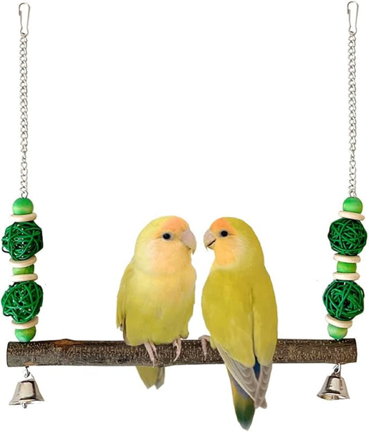 Bird Swing Conure Toys, Parrot Climbing Hammock by DEMONTALK