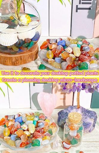YATOJUZI Colorful Agate Aquarium Gravel Rocks Mix-color Bulk Wholesale Tumbled - Image 5