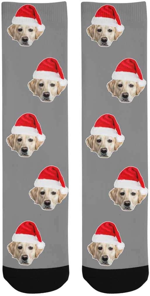 Custom Face Socks, Personalized Dog Lover Pet Photo Picture on Socks Unisex - Image 3