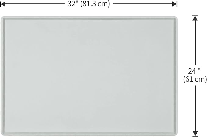 Dog Food Mat, Silicone Waterproof Food Tray, Non Slip Pet Bowl Mats Placemat - Image 5