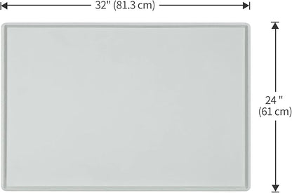 Dog Food Mat, Silicone Waterproof Food Tray, Non Slip Pet Bowl Mats Placemat - Image 5