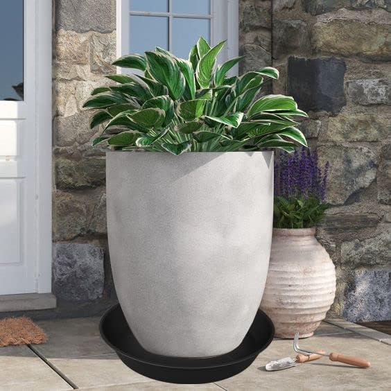 3 Pack of 25 26 inch Plant Saucer, 4.2" Depth, Large Deep Heavy Duty Plastic - Image 4