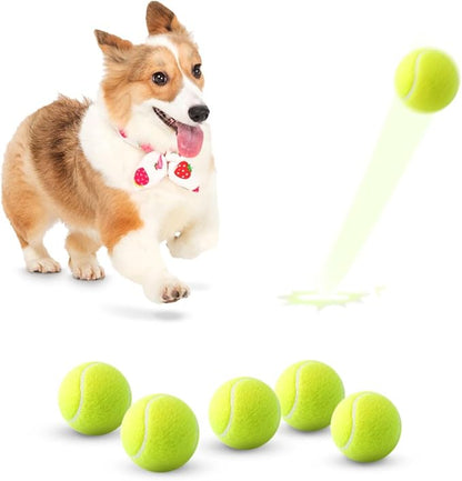 6 Pack Mini Tennis Balls for Pet Playing Fecth, 2 inch Dogs Training Tennis by Unknown