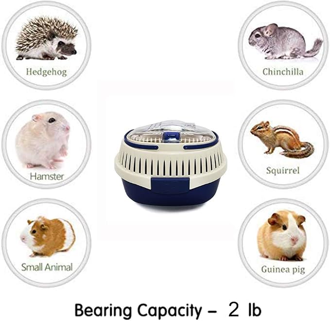 KAMEIOU Blue Small Animal Carrier - Image 7
