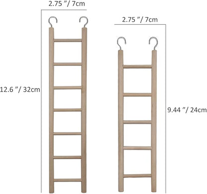 2pcs Bird Wooden Ladder Bird Ladders Wooden Ladder - Image 2