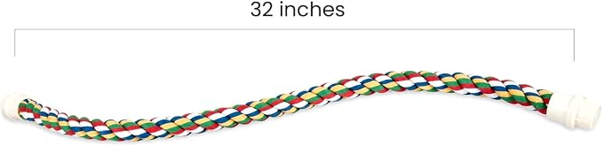 JW Pet Comfy Perch For Birds Flexible Multi-color Rope, Medium - Image 3