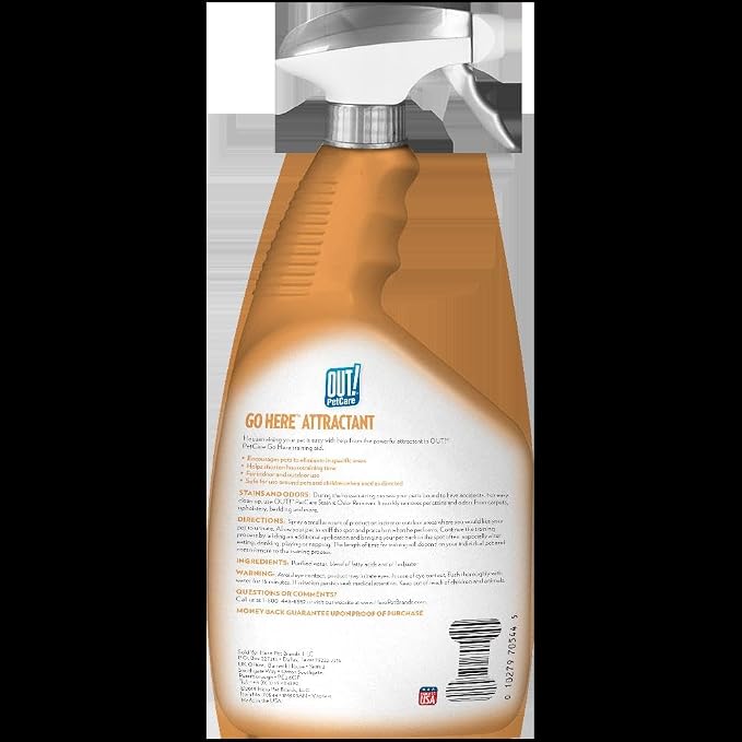 OUT! PetCare Go Here Attractant Dog and Puppy Potty Training Spray, Safe & - Image 3