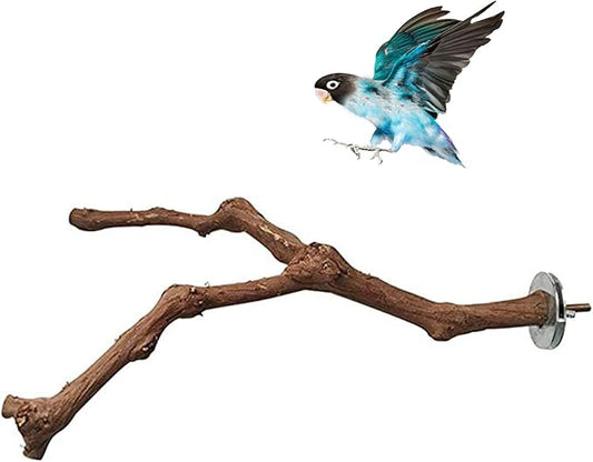 PINVNBY Parrot Perches Natural Birds Stand Wild Grape Stick Grinding Paw by PINVNBY