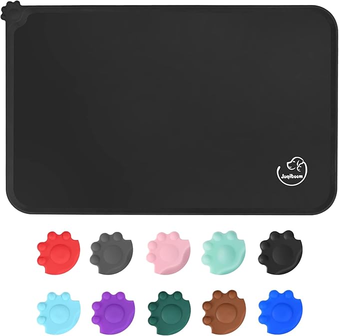 Silicone Waterproof Dog Cat Pet Feeding Mats, Non Slip, Easy Clean Pet Dog Cat by Juqiboom