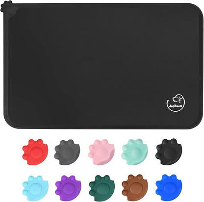 Silicone Waterproof Dog Cat Pet Feeding Mats, Non Slip, Easy Clean Pet Dog Cat by Juqiboom
