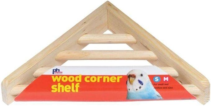 Prevue Pet Products 3300 Wood Corner Shelf Laddered Platform by PrevuePetProducts