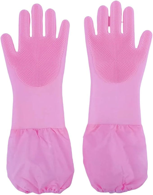 Dog Bathing Gloves by Unknown