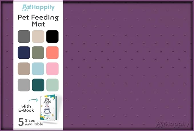 Dog Food Mat - Raised Edges Dogs Mat by PETHAPPILY