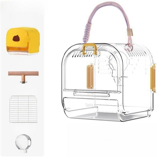 Portable Plastic Bird Cages Lightweight Waterproof Ventilated Travel Bird Cage by Unknown