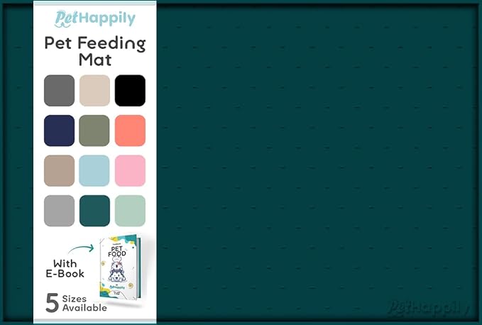 Dog Food Mat - Raised Edges Dogs Mat by PETHAPPILY