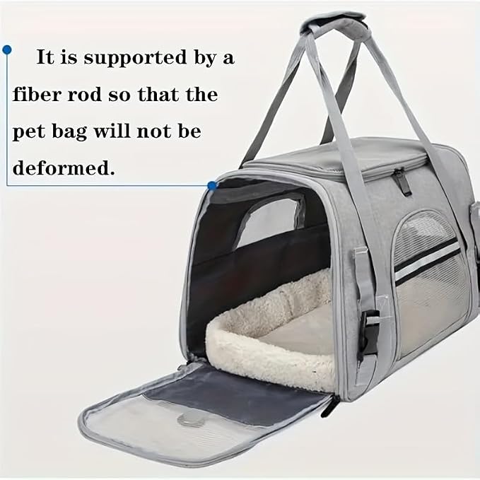 Cat Carriers, Dog Carriers, Pet Carriers – Airline-Approved Soft-Sided Bag - Image 6