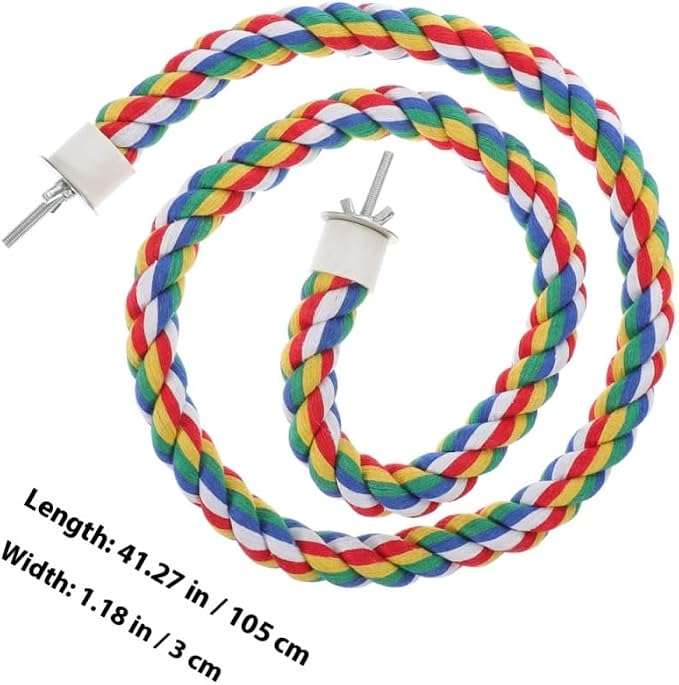 iplusmile Bird Perch 44 Inch Bird Rope Perches - Image 8