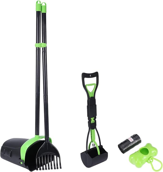 Geyecete Dog Pooper Scooper Long Handle Pooper Scooper Set Pooper by Geyecete