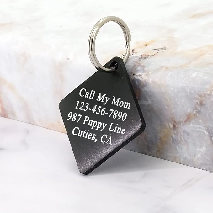 Ultra Joys Dog ID Tag, Custom Dog Tag Personalized Cat Tag, Pet ID Tag - Image 3