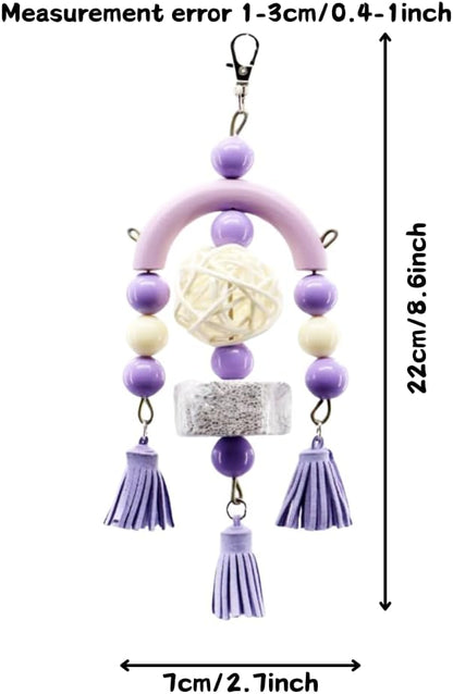 3PCS Bird Toys Bird Foraging Toys Chewing Hanging Birdcage Swing Cage - Image 3