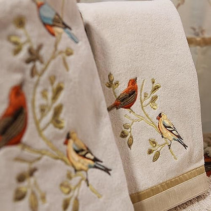 Avanti Linens - 3pc Towel Set, Soft & Absorbent, Nature Bathroom Decor - Image 3