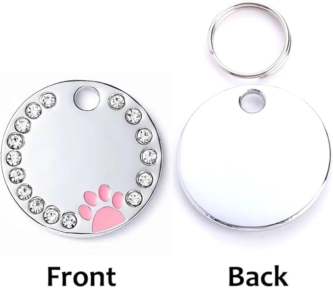Personalized Dog/Cat Cute Paw Pet ID Tag - Image 2