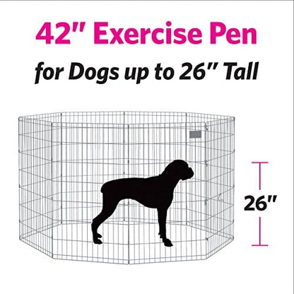 MidWest Homes for Pets Folding Metal Dog Exercise Pen, Indoor/Outdoor Playpen - Image 7