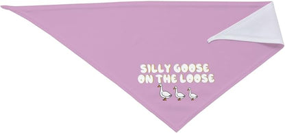 Silly Goose on The Loose Triangle Dog Bandana, Summer Bandana Funny Triangle - Image 4