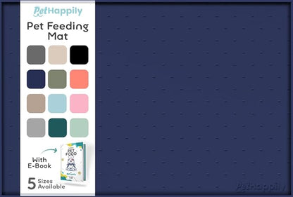 Dog Food Mat - Raised Edges Dogs Mat by PETHAPPILY