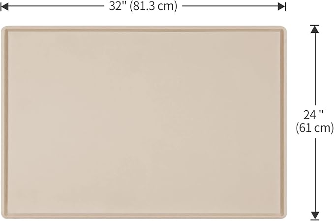Dog Food Mat, Silicone Waterproof Food Tray, Non Slip Pet Bowl Mats Placemat - Image 5
