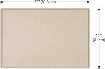 Dog Food Mat, Silicone Waterproof Food Tray, Non Slip Pet Bowl Mats Placemat - Image 5