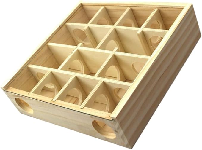 BESPORTBLE Household Hamster Maze Multi Grid Wooden Chinchilla Accessory by BESPORTBLE